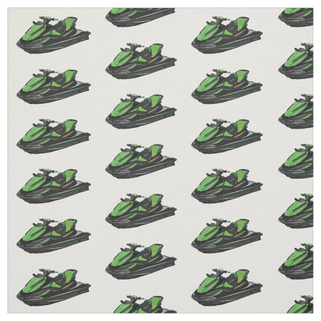 Tissu Illustration Jet ski (Échantillon)