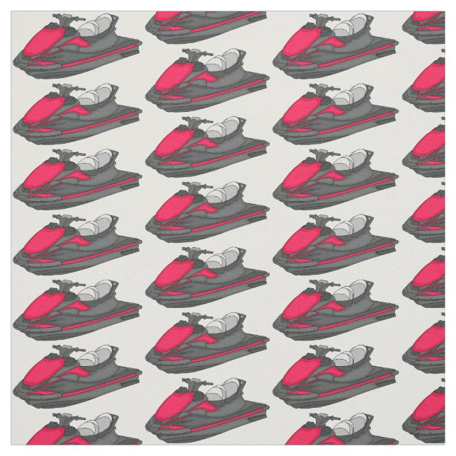 Tissu Illustration Jet ski (Échantillon)