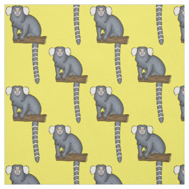 Tissu Illustration marmoset commune (Échantillon)
