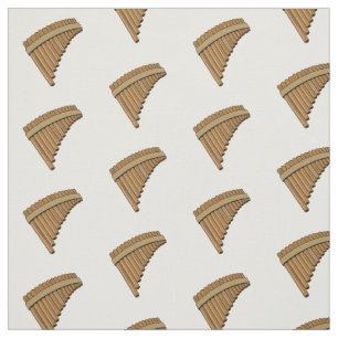 Tissu Illustration Pan flûte / panpipes