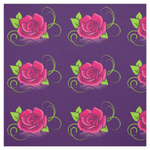 Tissu Illustration rose