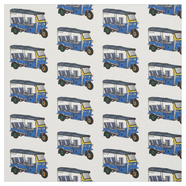 Tissu Illustration Tuk tuk (Échantillon)