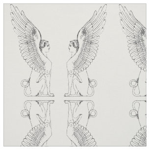 Tissu Illustration vintage Sphinx