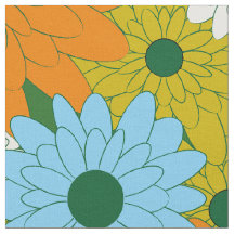 Image de l'impression verte de rétro de Flowers