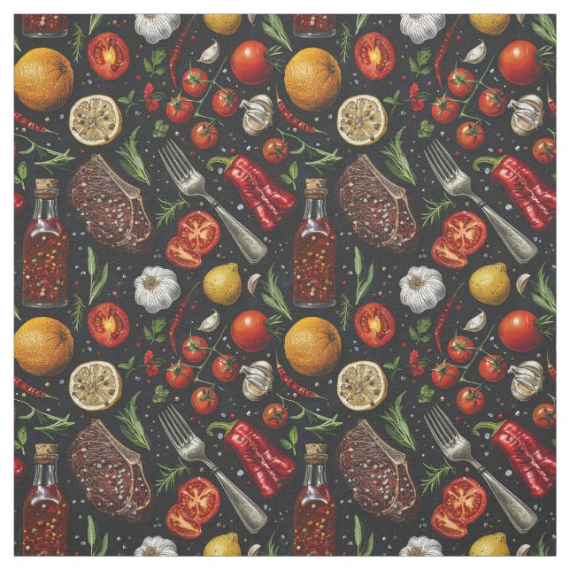 Tissu Image de produits de cuisine. (Échantillon)