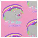 Tissu Imaginaire Arc-en-ciel mignon Chubby Unicorn Amusa