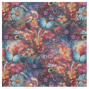 Tissu Imaginaire Fleurs express la joie de la nature