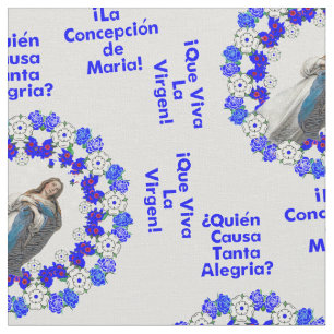 Tissu Immaculée Conception Vierge Nicaragua Espagnol
