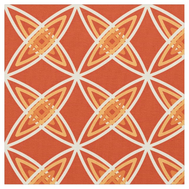 Tissu Impression atomique moderne du milieu du siècle -  (Fermer)