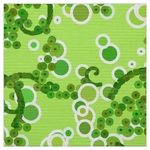Tissu Impression Confetti Abstrait moderne, Vert citron