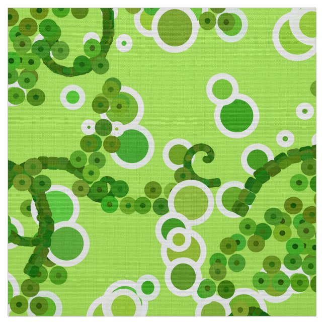Tissu Impression Confetti Abstrait moderne, Vert citron (Échantillon)