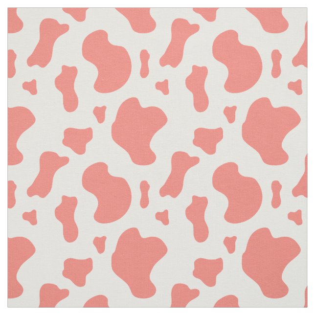 Tissu Impression Corail Rose Cow  (Échantillon)