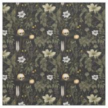 Impression crâne citrouille Cottagecore