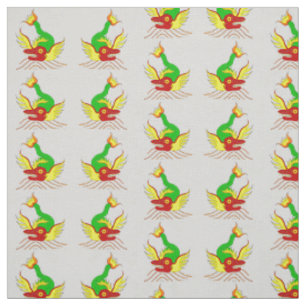 Tissu impression de dragon effrayant