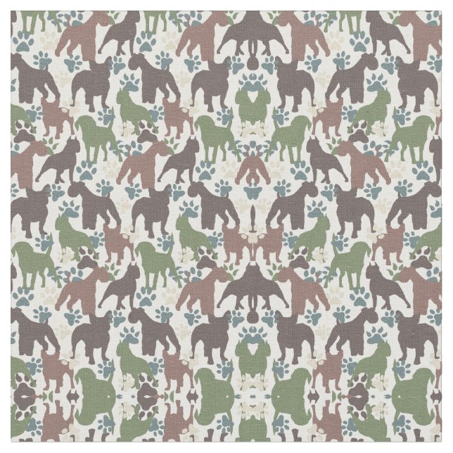 Tissu Impression de patte de chien camouflage de camoufl (Fermer)