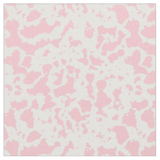 Tissu Impression de vache rose clair