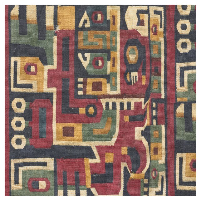 Tissu Impression du Motif Wari précolombien Central Ande (Fermer)