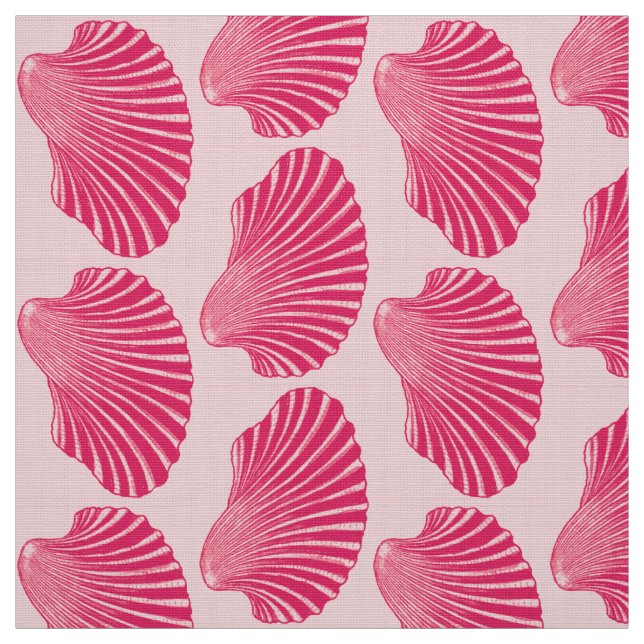 Tissu Impression en bloc de coquille de saint Jacques, F (Échantillon)