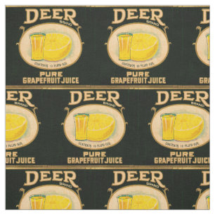 Tissu Impression étiquette de jus de pamplemousse de mar