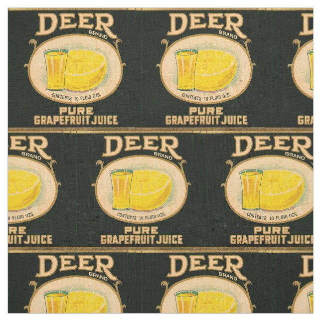 Tissu Impression étiquette de jus de pamplemousse de mar (Échantillon)