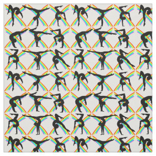 TISSU IMPRESSION GRAPHIQUE GYMNASTIQUE INTÉRESSANTE