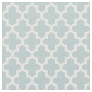 Tissu Impression marocaine bleu nuage
