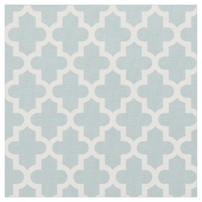 Tissu Impression marocaine bleu nuage (Fermer)