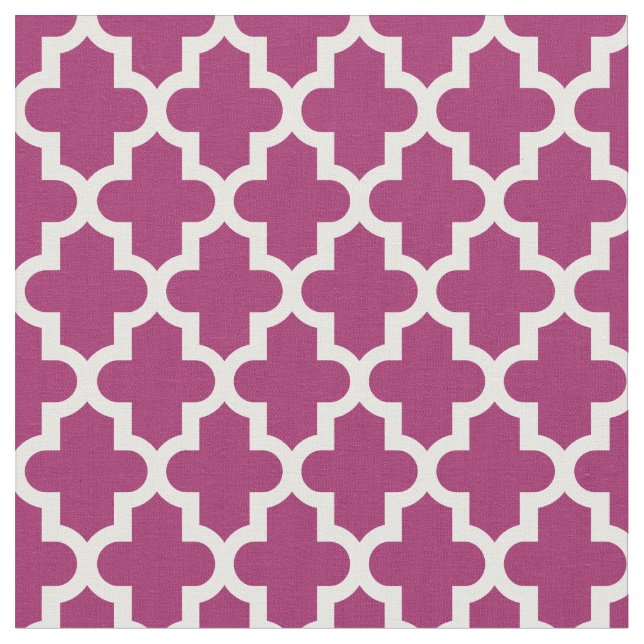 Tissu Impression marocaine pourpre Berry (Fermer)