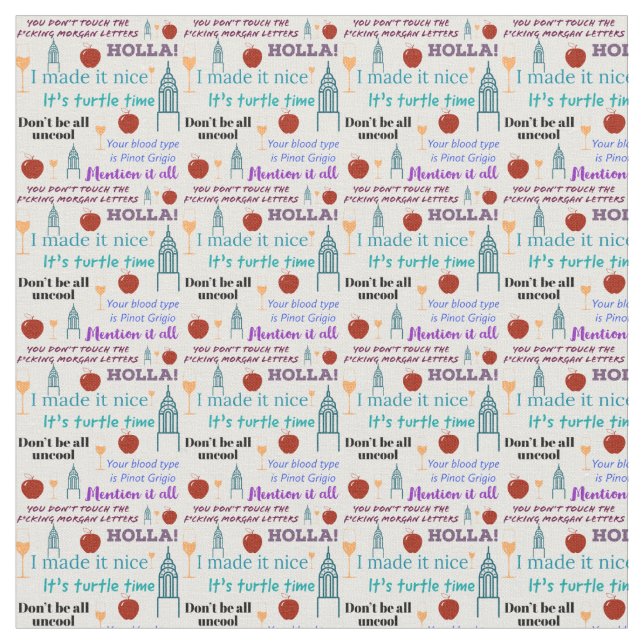 Tissu Impression RHONY Iconique (Fermer)