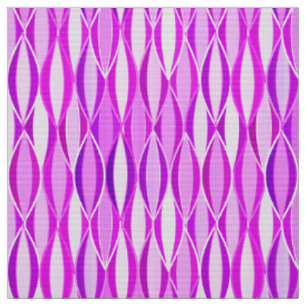 Tissu Impression ruban de milieu de siècle - orchidée et