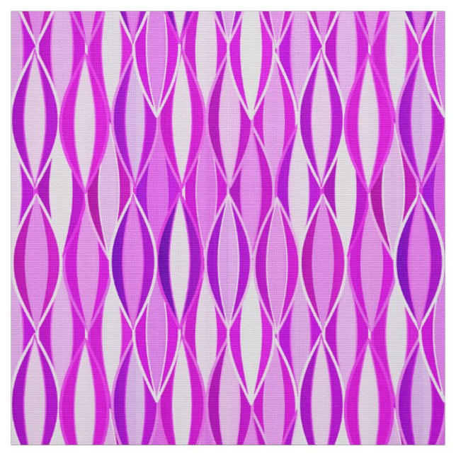 Tissu Impression ruban de milieu de siècle - orchidée et (Échantillon)