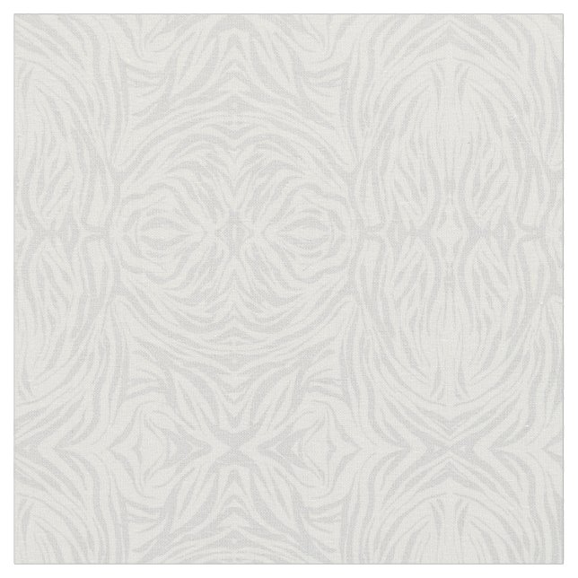 Tissu impression zèbre animal gris neutre rayure  (Fermer)
