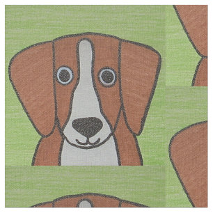 Tissu imprimé Beagle mou