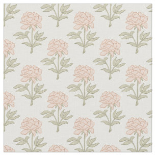 Tissu Imprimé floral de pivoine bloc vintage cottage ros