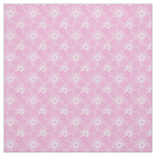 Tissu imprimé floral rose vintage des années 1960