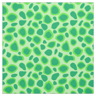 Tissu Imprimé léopard - Nuances de vert menthe