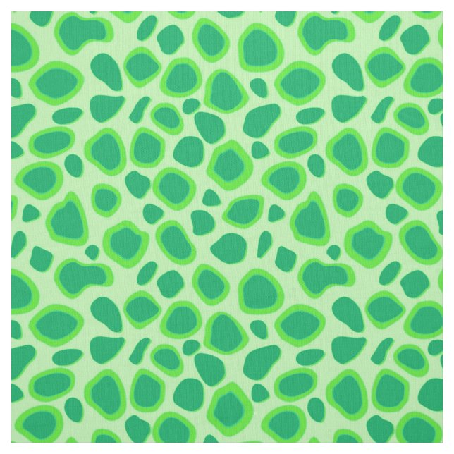 Tissu Imprimé léopard - Nuances de vert menthe (Échantillon)