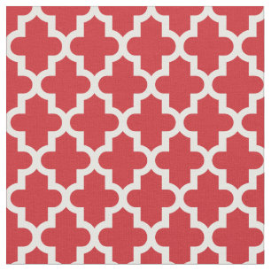 Tissu Imprimé Marocain rouge