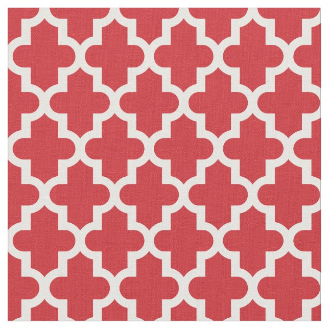 Tissu Imprimé Marocain rouge (Fermer)