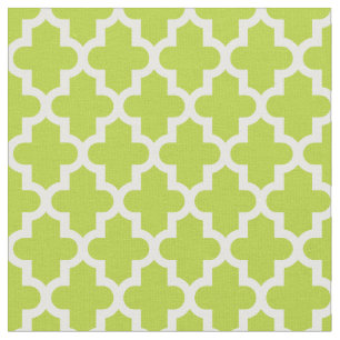Tissu Imprimé marocain vert pomme