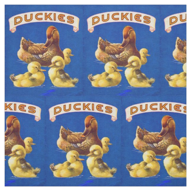 Tissu Imprimerie de Duckies dans les années 1930 (Échantillon)