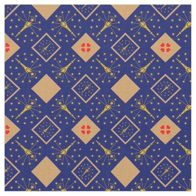 Tissu Indiana Flag & Indiana Trendy Fabric/fashion (Fermer)