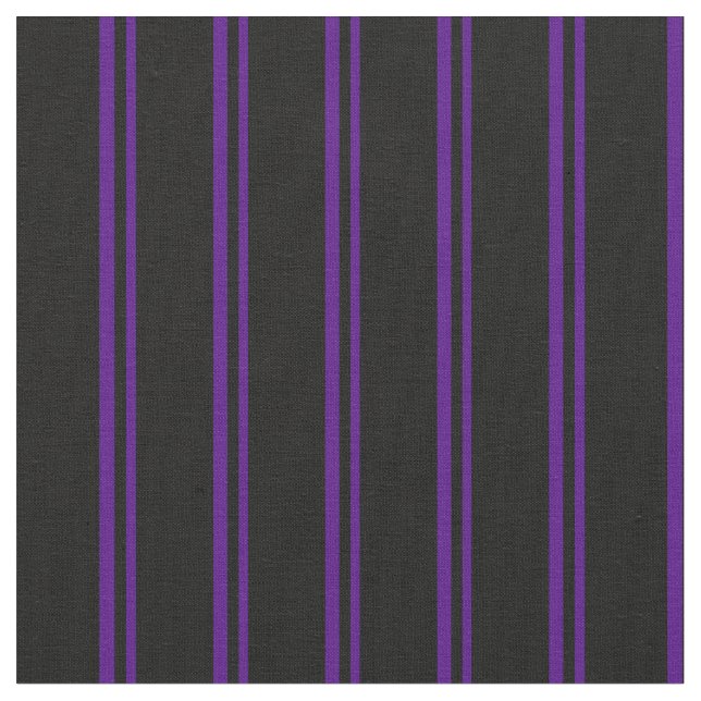 Tissu Indigo & Black Stripes (Fermer)