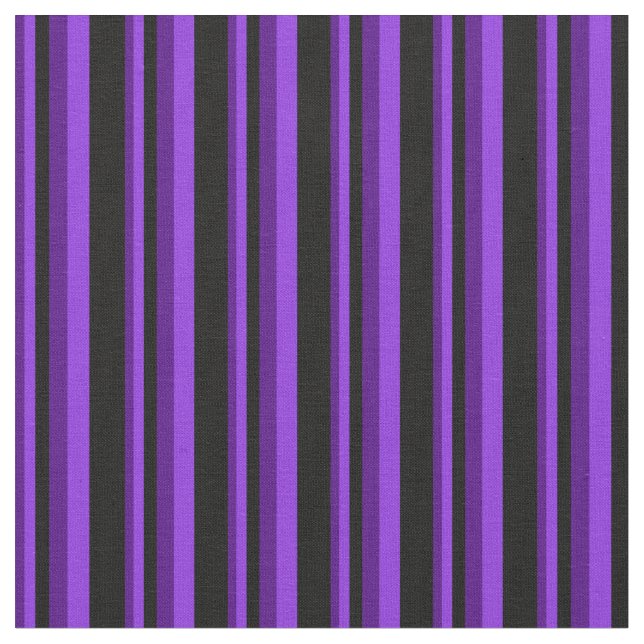 Tissu Indigo, Purple et Black Lines (Fermer)