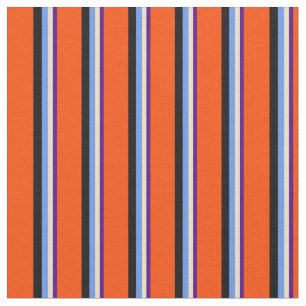 Tissu Indigo, Tan, Cornflower Bleu, Noir et Rouge