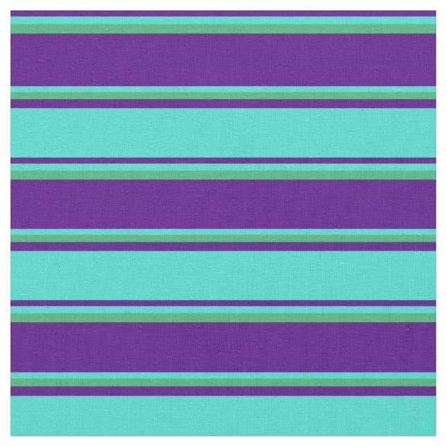Tissu Indigo, Turquoise et Sea Green (Fermer)