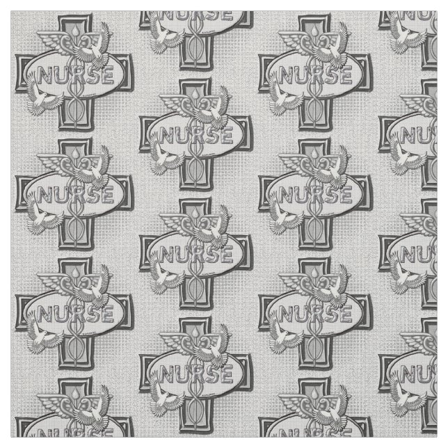 Tissu Infirmière des colombes ovales (Échantillon)