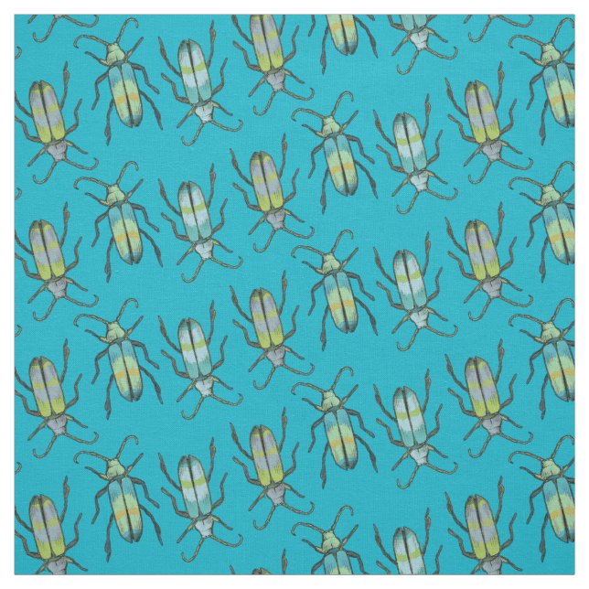 Tissu Insectes dessins art motif (Échantillon)