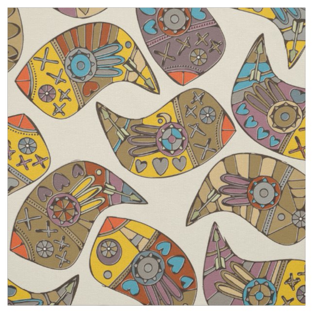Tissu inséparable paisley (Échantillon)