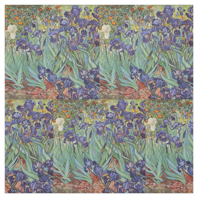 Tissu Iris de Van Gogh Peinture Impressionniste (Échantillon)